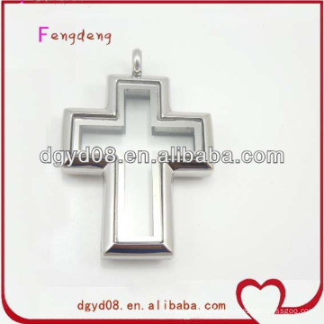 Le christ en acier inoxydable argent Croix pendentif